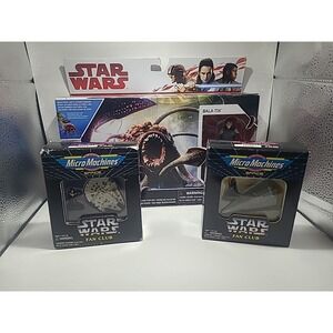 Star Wars Collectibles Lot - 2 Vintage Galoob 1 Modern Hasbro 1994, 1995, 2017‎